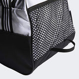 adidas womens Squad Duffel Bag White/ Black, One Size