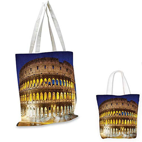 The Colosseum canvas messenger bag Hostoric mperial Roman Architecture European Culture Symbol.