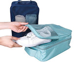 Damara Portable Mesh Business Trip Zipper Shoes Bag Travel Friends,Wine Red