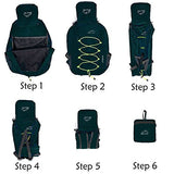 Lumbor37 Ultra Lightweight Packable Backpack, Durable Waterproof Travel Hiking Backpack, Small