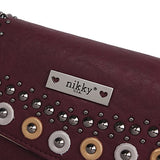 Nikky Women'S Rfid Blocking Trifold Wallet Travel Purse, Burgundy, One Size