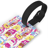 Luggage Tags & Bag Tags, Cartoon Adventure Time Pattern ID Tags For Luggage Baggage Travel