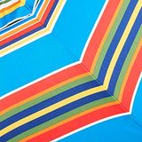 AmazonBasics Beach Umbrella - Blue/Red Striped
