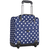 Heritage Travelware Albany Park 16" 600d Polka Dot Polyester 2-Wheel Underseater Carry-on