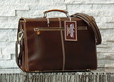 Top Quality Leather Business Briefcase / Messenger Bag / Vintage Full Grain Satchel / 15.6 Inch