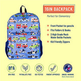 Wildkin 16 Inch Kids Backpack for Boys & Girls, 600-Denier Polyester Backpack for Kids, Features Padded Back & Adjustable Strap, Perfect for School & Travel Backpacks, BPA-Free (Heroes)