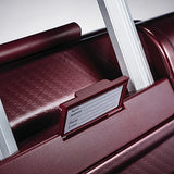 Samsonite Framelock Hardside Checked Luggage With Spinner Wheels, 25 Inch, Cordovan