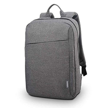 Lenovo Laptop Backpack B210, fits for 15.6-Inch laptop and tablet, sleek for travel, durable, water-repellent fabric, clean design, business casual or college, for men women students, GX40Q17227, Grey