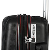 Gabbiano Gallo Collection 3 Piece Hardside Spinner Set (Black)