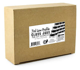 7-Milliliter Glass Lip Balm Jars (24-Pack).25-Ounce Thick-Walled Containers (Clear with black lids)