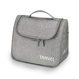 Lermende Toiletry Bag Large Cosmetic Makeup Travel Accessories Portable Hanging Organizer for Men & Women(Gray)