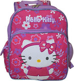 Hello Kitty Flower Shop Deluxe Embroidered 12" School Bag Backpack