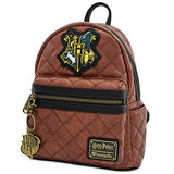 Loungefly Harry Potter Hogwarts Crest Faux Leather Quilted Mini Backpack
