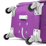 Cloe Checked Large 28 inch Water-Resistant Luggage with 360º-spinner wheels in Purple Color