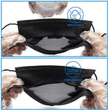 Black Disposable Face Masks, Face Mask of 50 Pack Disposable Mask