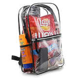 Bags For Less Transparent Vinyl Security Backpack By All Clear Stadium Safety Travel Rucksack