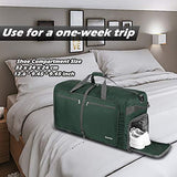 Gonex 100L Foldable Travel Duffel Bag for Luggage Gym Sports, Lightweight Travel Bag with Big Capacity, Water Repellent (Dark green)