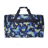 World Traveler Women'S Value Series Blue Moon 22-Inch Carry Duffel Bag, Gold Butterfly, One Size
