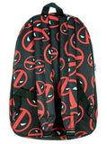 Marvel Deadpool Symbol Logo All Over Print Backpack
