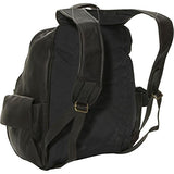 David King Leather Large Computer Backpack In Cafe