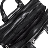 Mckleinusa Franklin 86445 Black Leather 17 Detachable Wheeled Laptop Case Us Patent # 6,595,334