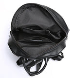 Saierlong Ladies Designer Womens Black First Layer Of Leather Daily Casual Backpack
