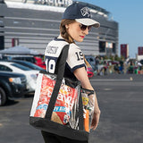 Bags For Less Clear Stadium Security Travel & Gym Zippered Tote Bag Sturdy Pvc Construction,