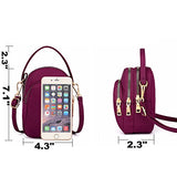 BOBILIKE Small Crossbody Bags Cell Phone Purse Smartphone Wallet for Women, Dark Blue