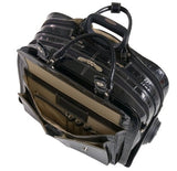 Siamod San Martino 35305 Black Leather Ladies’ Detachable-Wheeled Laptop Case