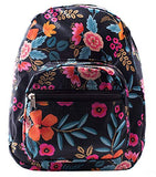 Mini Backpack - Floral Print - Blue