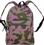 EXPLORER Pink Camo Backpack Book School Bag Napsack