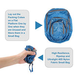 BAGAIL 6 Set Ultralight Packing Cubes Expandable Travel Packing Organizers Blue(2M+2S+2Slim)
