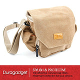 Light Brown Medium Sized Canvas Carry Bag For Sphero Ollie / Sphero Ball Robot - By Duragadget