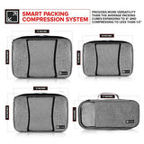 Compression Packing Cubes Travel Luggage-Organizer Set Packs More in Less Space