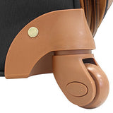 Steve Madden Luggage Large Softside 28" Expandable Suitcase With Spinner Wheels (Global Black)