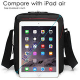 Coolbell 10.6 Inches Shoulder Bag Fabric Messenger Bag Ipad Carrying Case Hand Bag Tablet Briefcase