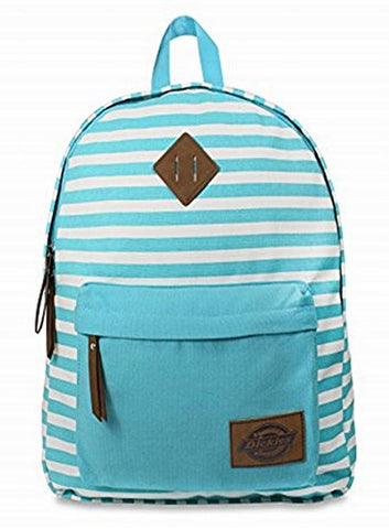 Dickies Cotton Canvas Classic Backpack, Blue Lagoon Stripe