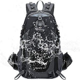 FENGDONG 40L Waterproof Lightweight Outdoor Daypack Hiking,Camping,Travel Backpack for Men Women Black