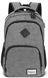 SUEBEKUE Laptop Backpack with laptop compartment for Women Men,College School Bookbag,Slim Backpack