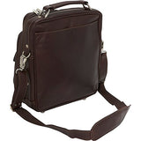 Piel Leather Deluxe Shoulder Bag, Chocolate, One Size