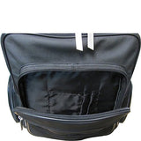 AmeriLeather CEO Leather Backpack (Brown Ostrich Print)