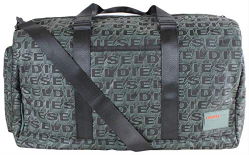 Diesel Men's UZ F-Discover Duffle-Travel Bag, Allover Logo, UNI