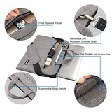 Qishare 13.3" 14" Laptop Case, Laptop Shoulder Bag, Multi-Functional Notebook Sleeve, Carrying Case
