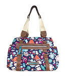 Lily Bloom Landon Triple Section Satchel, Harvest Raccoon