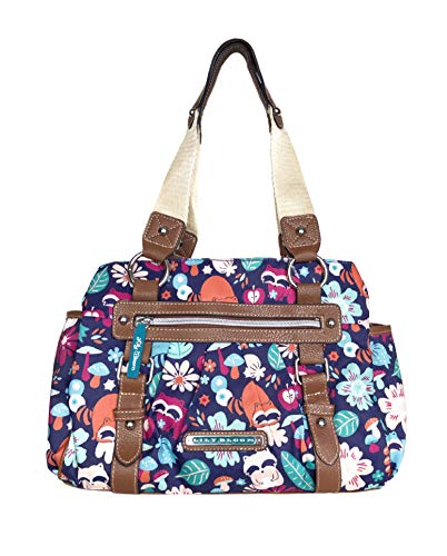 Lily Bloom Landon Triple Section Satchel, Harvest Raccoon