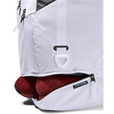 Under Armour Adult Hustle 4.0 Backpack , White (100)/Pitch Gray , One Size