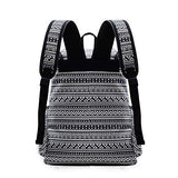 MoreChic School Backpack Floral Print Backpack Women Casual Canvas Travel Bag Girls