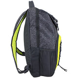 Fuel Triumph School Bookbag, Sports Backpack, Travel, Carry on, Hiking, Camping - Gray/Yellow