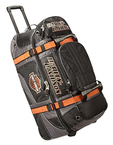 Harley-Davidson Bar & Shield Logo 22" Carry-On Wheeling Duffel Bag 99415-BLACK
