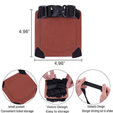 Luggage Strap,Not Bag Bungee, Add a bag Suitcase Belt for carry-on Luggage,Real Leather Travel Accessories (Brown)